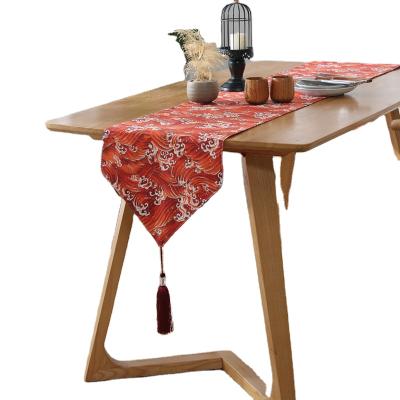 China Durable Cheap Custom 100% Single Cotton Dining Table Runner for sale