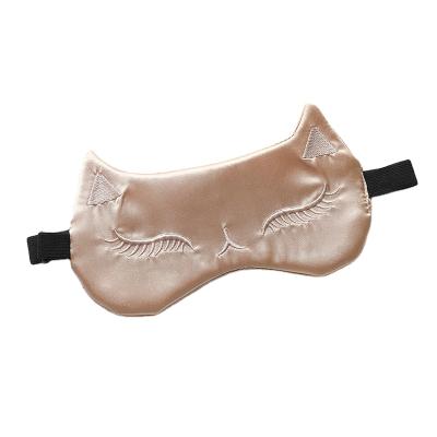 China Shading Travel Eyemask Velvet Masks Embroidery Sleep Lightweight Hot Selling Silk Eye Mask With Factory Price for sale