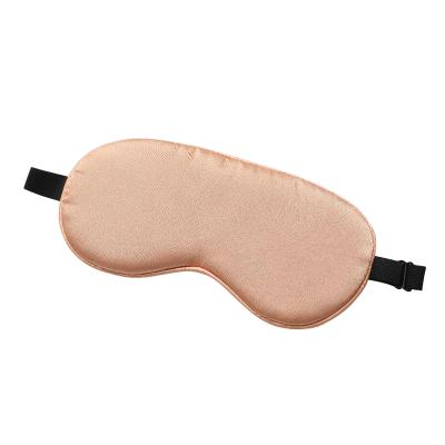 China Travel Cheap Portable Luxury Adjustable Sleep Anti-wrinkle Private Label Silk Satin Eye Mask for sale