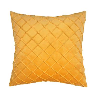 China Home Decorative Anti-pilling Throw Cushion Cover Square Cushion Cover Plaid Patterns Soild Pillow Cases For Sofa for sale