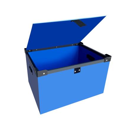 China Reusable Hollow Reusable Package PP Pass Box Panel Turnover Box PP Reusable Box for sale