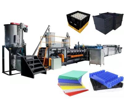 China Manufacturing Plant 1400-2800mm Plastic Corrugated Box and Board Making Machine--Single Screw for sale