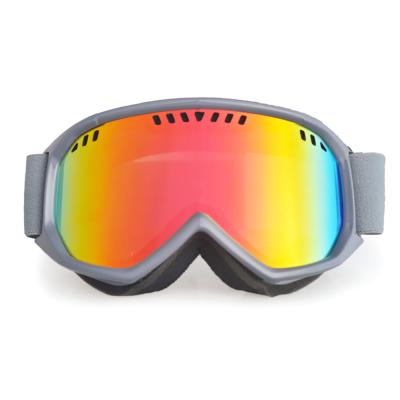 China Ski Goggles Ski Snowboard Goggles Wholesale Winter Sports Glass Soft Frame Anti-fog Ski Goggles UV400 TPU for sale