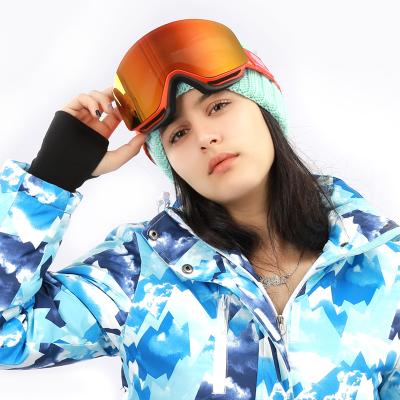 China Winter Sports Anti Fog Ski Goggles Polarized Anti Fog Unique Custom Made Ski Goggles for sale