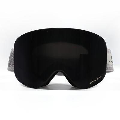 China Anti Fog Ready To Board Magnetic Anti Fog Skiing Glasses Double Glasses Snow Goggles for sale