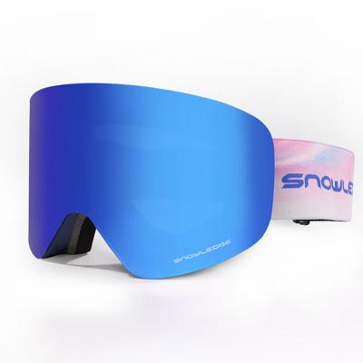 China Besting-selling Anti-fog PC Lens Snowboard Snow TPU Glasses Frame Ski Goggles Magnetic for sale