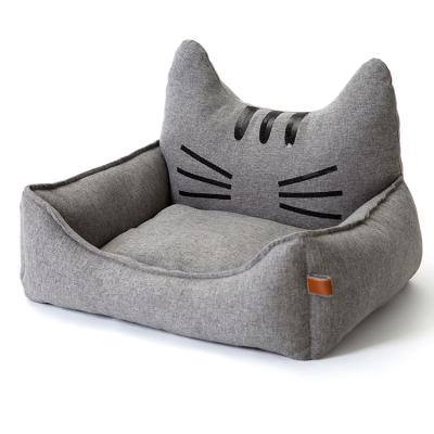 China Travel Dog Bed Breathable Fluffy Felt Pet Sink Luxury Dirtproof Pet Sofa Cushion For Pets Sleeping for sale