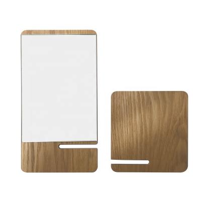 China CLASSIC Hot Selling Foldable Reflected Meticulous Sharpening Glass Removable Dressing Table Mirror Wooden Square Furniture for sale