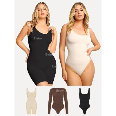 China Seamless Sculpting Seamless Control Eco-friendly Antibacterial Jumpsuits Bodyshapers Women Bodysuit Tummy Shapewear Slimming Bodyshaper for sale