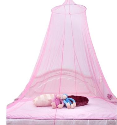 China LLIN Household Shade Pink Princess Pop Up Round Portable Folding Mosquito Net For Bed for sale