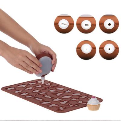 China Christmas Viable Silicone Macaron Mat BPA Free Oven Cookie Mat Pastry Tubing Baking Pot With Spouts for sale