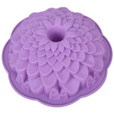 China Viable Daisy Flower Silicone Cake Mold Pastry Cake Mold Non-Stick Kitchen Bakeware for sale