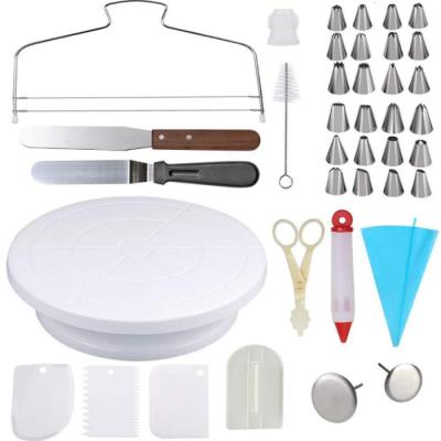 China Sustainable 39-Piece Fondant Sugarcraft Cake Decorating Tools Kitchen Pastry Bakeware for sale