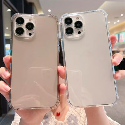 China Clear 1.5MM Shockproof Soft TPU Cover Reinforced Cell Phone Corner Covers For iPhone 13 Pro Cell Phone TPU Case for sale