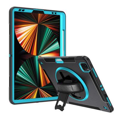 China Heavy Duty Protection for iPad Pro 12.9 Inch Tablet Case Heavy Duty Rugged Shockproof Protective Cover with Built-in Kickstand 360 Degree Rotation for sale