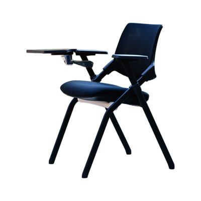 China Executive Cheapest Black Folding Chair Cloth Attached Chair Meeting Table for sale