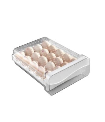 China High Quality Kitchen Egg Refrigerator Freshness Preservation Storage Box Wholesale Rectangle Egg Storage Container Raw Type for sale