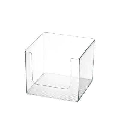 China Transparent Viable Wholesale High Quality Square Facial Care Storage Container for sale