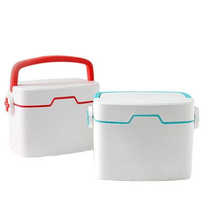 China Viable stored double-layer medicine box plastic medicine storage box sustainable portable medicine storage box for sale