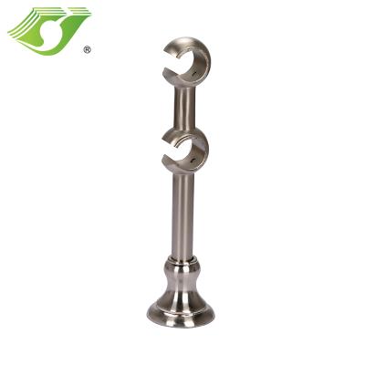 China Silver Country Stardeco Double Curtain Track Wall Brackets Ceiling Track Brackets Curtain Rod Brackets for sale