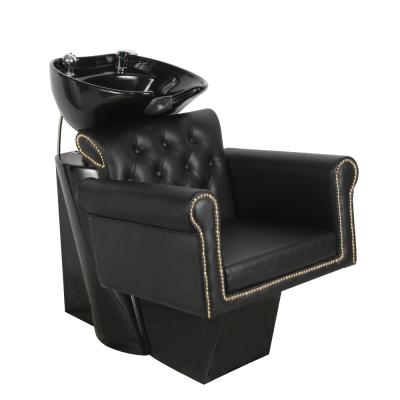 China Modern Modern Barber Chair Shampoo Bed Hairdressing Semi-lying Chair Rinse Chair Hair Salon Shampoo Bed for sale