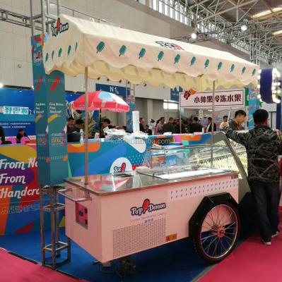 China Commercial catering luxury commercial brand ice cream vending cart for sale for sale