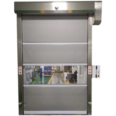 China Modern Automatic Intelligent Rapid Industrial Shutter Door Purification Door PVC Transparent Induction Soft Rolling Curtain for sale