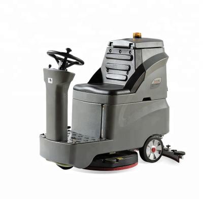 China Hotels GM-AC Gaomei Small Ride-on Floor Scrubber World Class Rider Scrubber Floor Cleaning Machine for sale