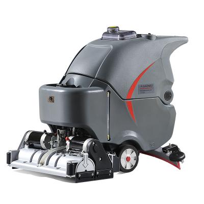 China Hotels Automatic Electric Floor Sweeper And Scrubber, Hand Push With Pull Floor Cleaning Machine With Cheap Price. for sale