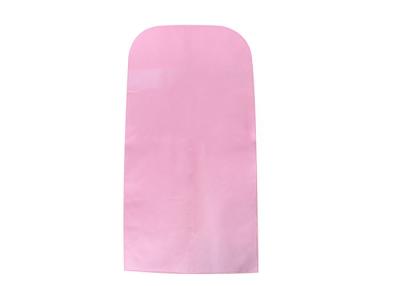 China wholesale Pink Nonwoven Suit Garment Bag With Zipper Closure Dustproof And Hanger Slot for sale