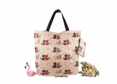 China Lightweight Waterproof Folding Tote Bag with Digital Printing and Reusable PP Webbing Handle for sale