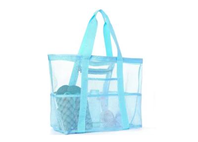 China RPET Mesh Beach Tote Bag Customized Printing Silk Screen Print And Digital Print for sale