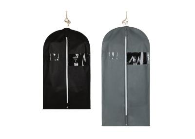 China Customized Zippered Non Woven Dustproof Suit Garment Bag With handle for sale