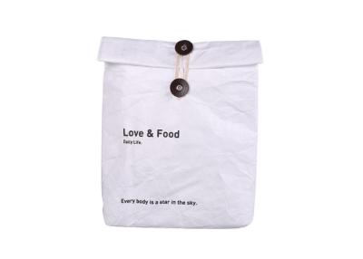 China Personalized White Tyvek Insulated Cooler Lunch Bag Keeps Food Cold And Warm for sale