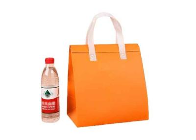 China Customized Color Insulated Non Woven Cooler Lunch Bag with Silk Screen Printing for sale