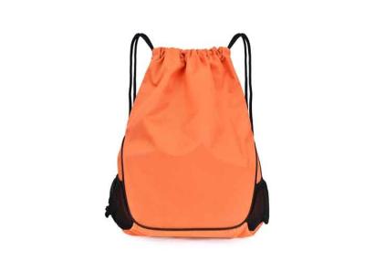 China Water Resistant Polyester Unisex Custom Drawstring Backpack With Adjustable Straps for sale