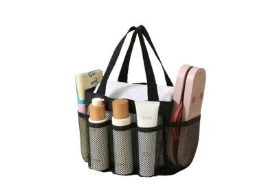 China Customized Recycled Polyester Mesh Beach Tote Bag With Digital Printing for sale