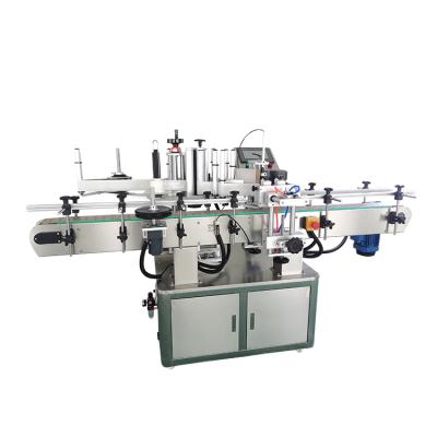 China Double Sided Bottle Filling Bottle Label Printing Labeling Machine Corner Labeling Machines for sale