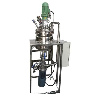 China Hot Selling Non Lifting Platform Good Quality 304/316l Emulsifier Homogenizer Lotion Emulsifying Machine for sale