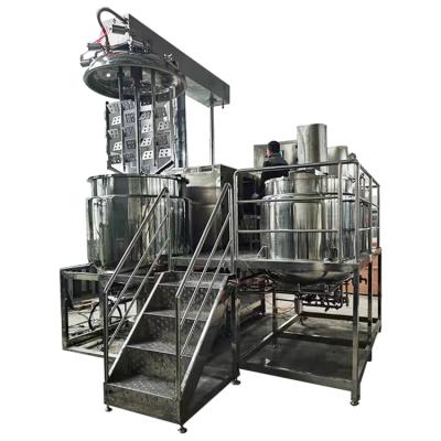 China Factory Customization Homogenizer Vacuum Mixer Hydraulic Lifting Emulsifying Machine for sale