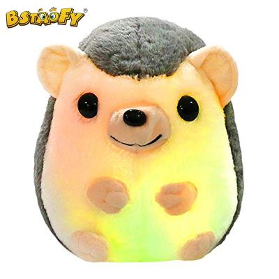 China Plush Light Up Hedgehog Plush Glow Small Plush Figure Toy LED Night Light Bedtime Gift For Toddlers Kids Baby On Birthday for sale