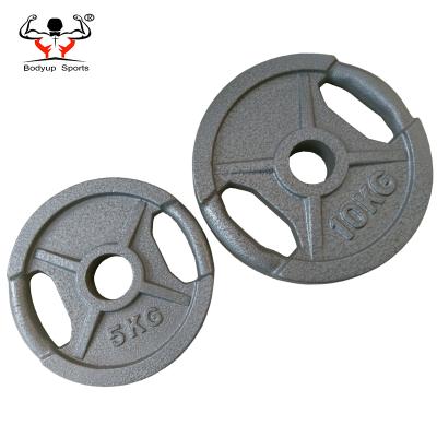 China Cross Fit Weightlifting Two Training Grip Cast Iron 2 Inch Weight Plates for sale