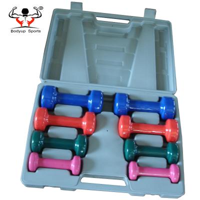 China Durable 6kg - 9kg - 10kg Neoprene Dumbbell Weight Set with Carry Case for sale