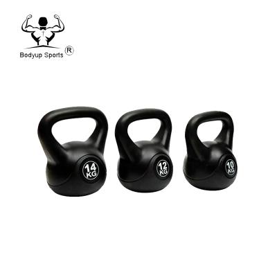 China Universal Hot Sale Plastic Cement Kettlebell Weightlifting Sand Kettle Bell for sale