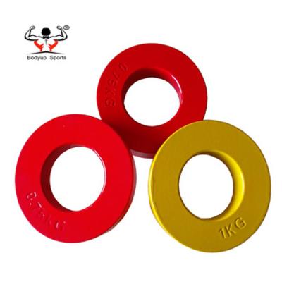 China Universal Weightlifting Training Competition Colors Paint Coated Cast Fractional Change Plates for sale