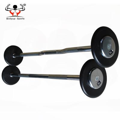 China Cross Fit Weight Lifting Pro Style Commercial Matte Black Fixed Loop Training Barbell for sale