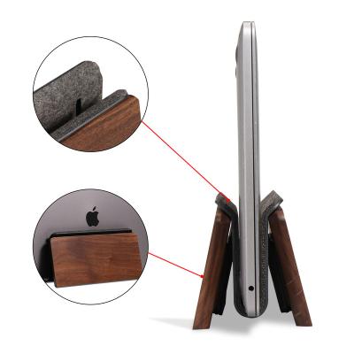 China Other SAMDI NEW Wood Laptop Stand Laptop Stand Portable Wood Vertical Laptop Stand for sale