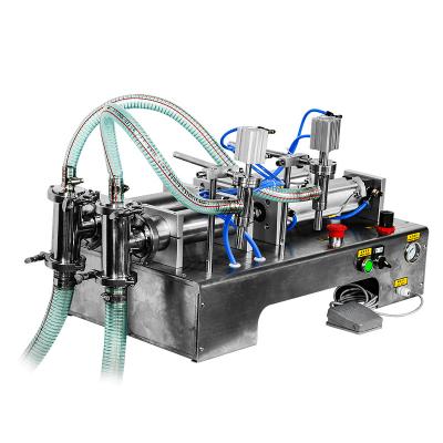 China XRY-1000Y Food Model Semi-Automatic Liquid Filling Machine With Double Nozzles For 1000ml Glass Bottles for sale