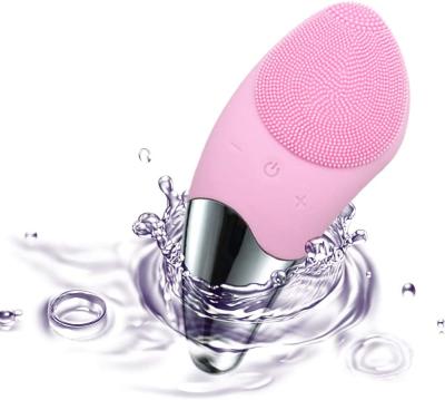 China Anti-Puffiness Quality Products Silicone Sonic Vibration Mini Facial Cleaning Skin Facial Massager Brush for sale