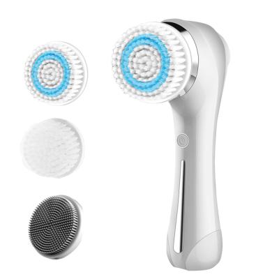 China New Acne Treatment Electric Facial Cleanser Rotating Face Wash Brush Massage Beauty Instrument Facial Cleansing Brush for sale